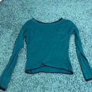 Teal with dark blue lining thin sweater